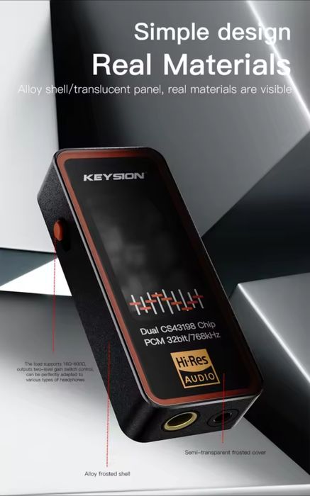 KEYSION Dual CS43198 ЦАП Підсилювач для навушників