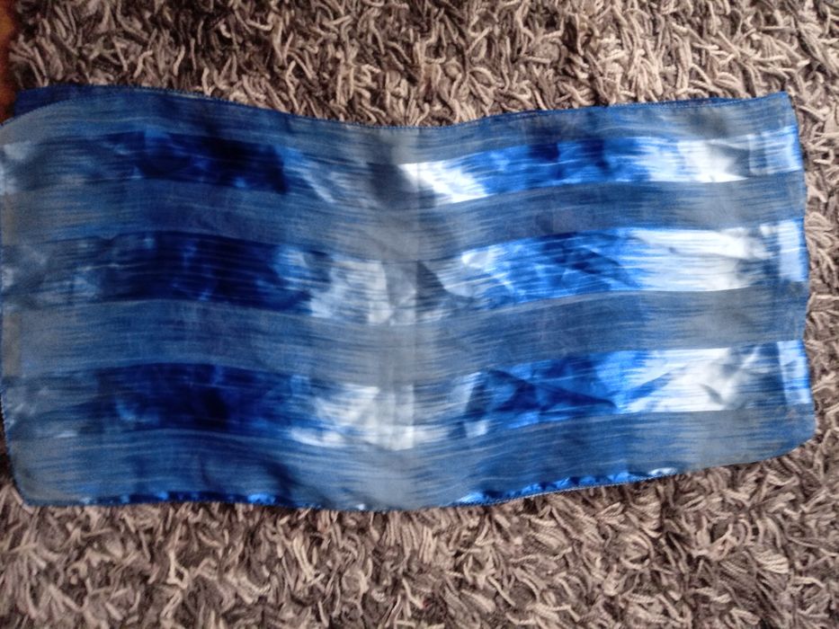 Apaszka chustka szal niebieska