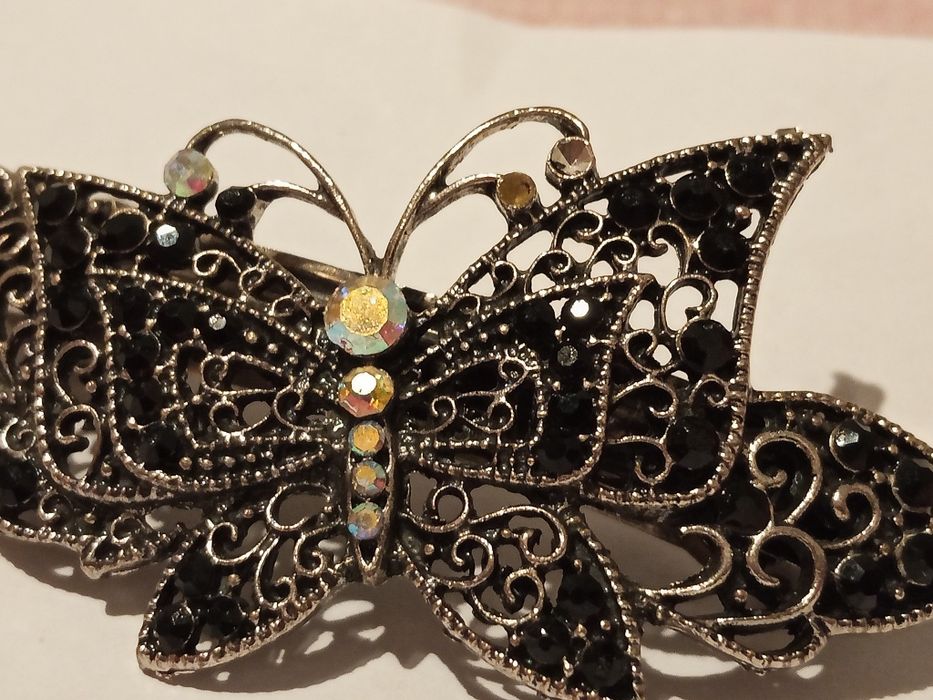 Spinka do włosów vintage motylek