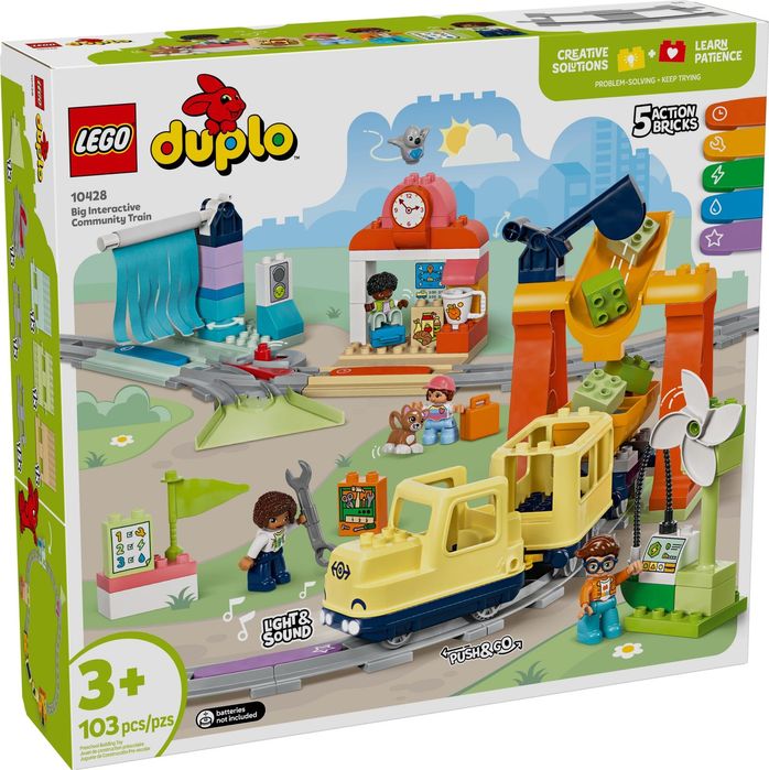 LEGO 10428 Duży interaktywny pociąg miejski, Nowe, Uszkodzony karton