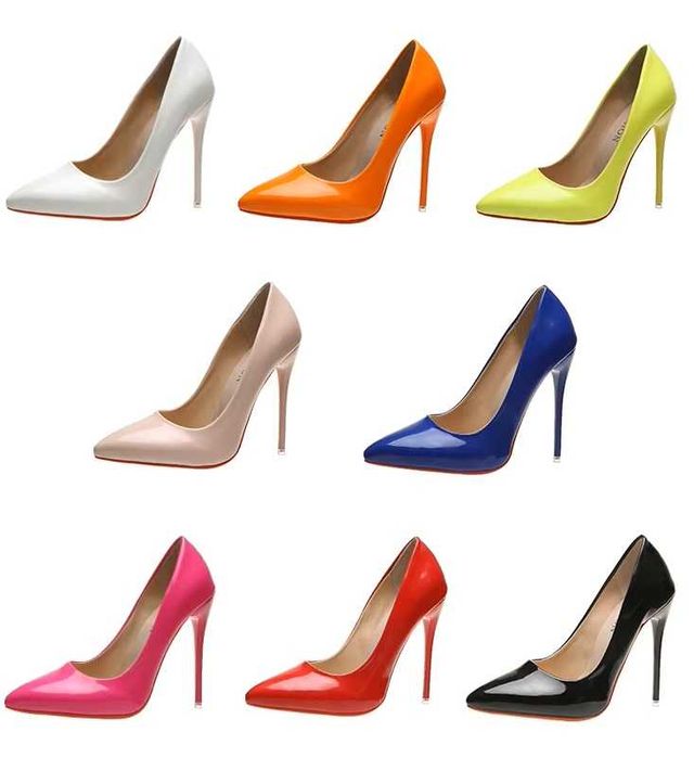 Szpilki w kolorze czarnym obcas 12 cm