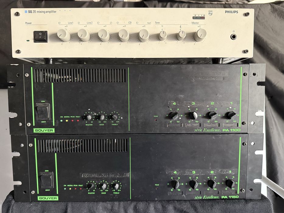 Amplificador  bouyer PA 1100 PA 1150 e Phillips SQ20