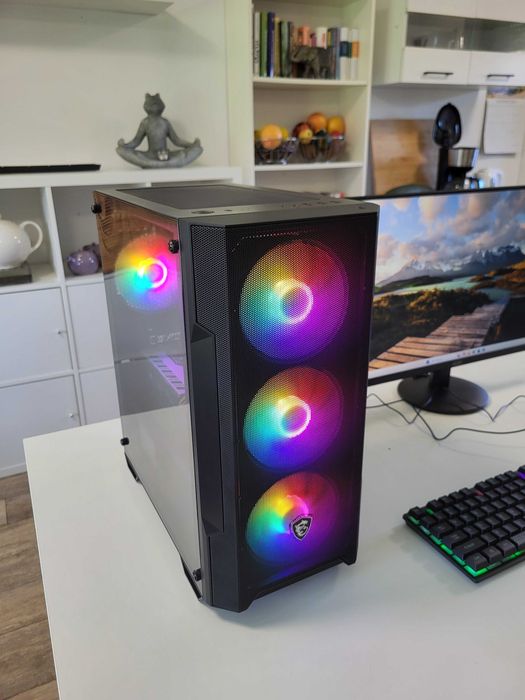 Komputer gamingowy monitor do gier 16GB RAM GTX 1660 Super Ryzen 5 SSD