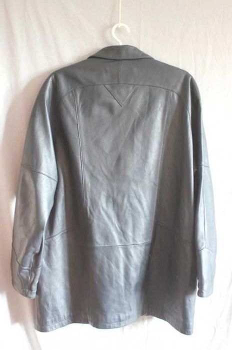 Czarna Kurtka skórzana naturalna skóra vintage retro plus size