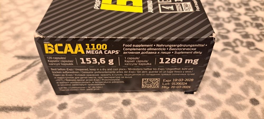 Nowe Opakowanie BCAA 1100Mega firmy Olimp