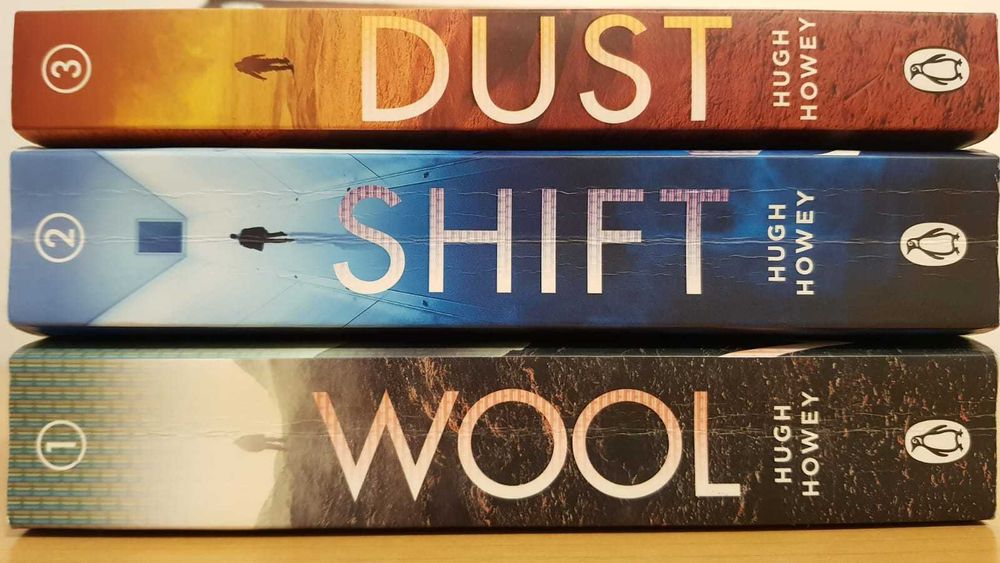 The Silo, by Hugh Howey. Book Trilogy: Wool + Shift + Dust