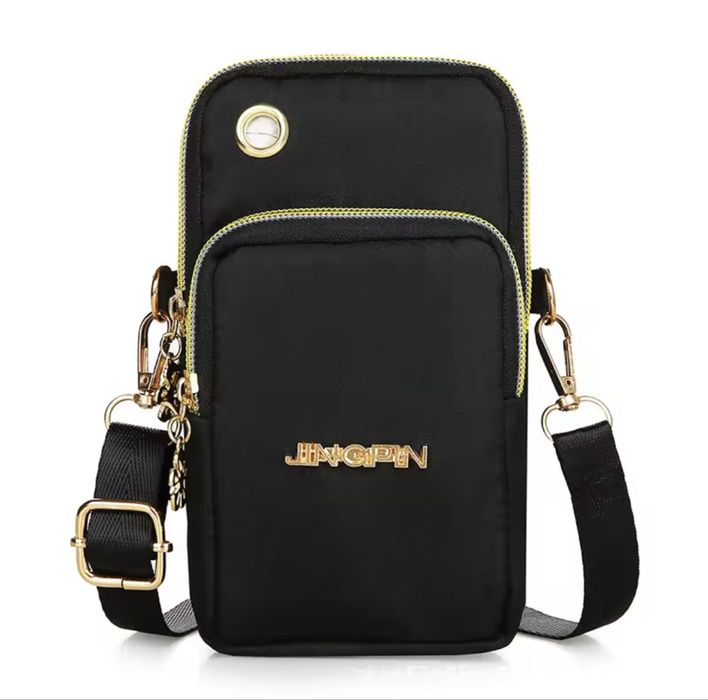 Bolsa feminina impermeável e prática para telemóvel e carteira