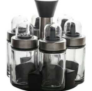 Набір для спецій на обертовій підставці Органайзер для специй Стійка