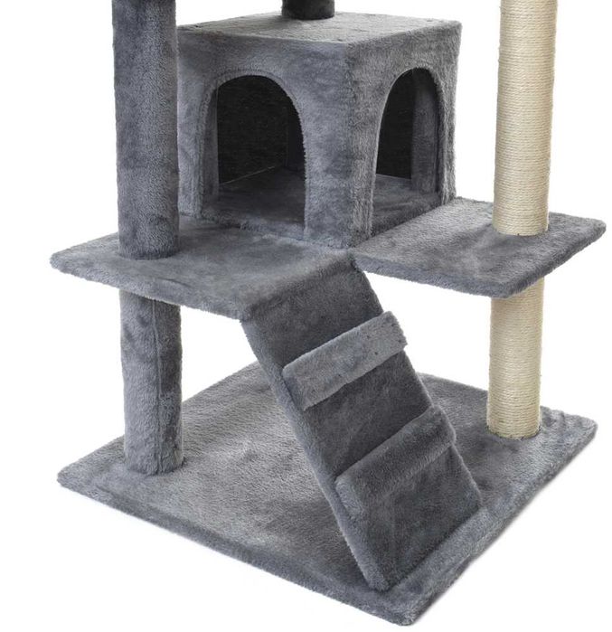 Drapak dla kota 7 poziomów  130 cm drzewko szare