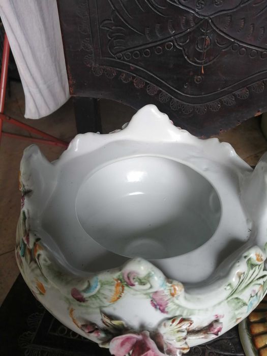 boleira antiga , porcelana capidimonte italia
