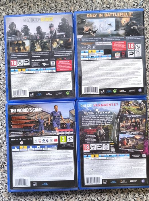 Conjunto de 4 jogos PlayStation 4