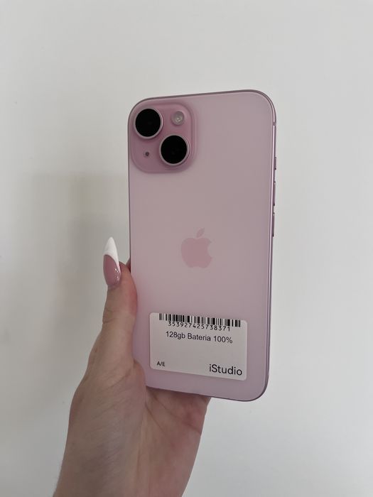 RATY 0% Iphone 15 128 GB BATERIA 100% GWARANCJA 12 miesiecy !!!