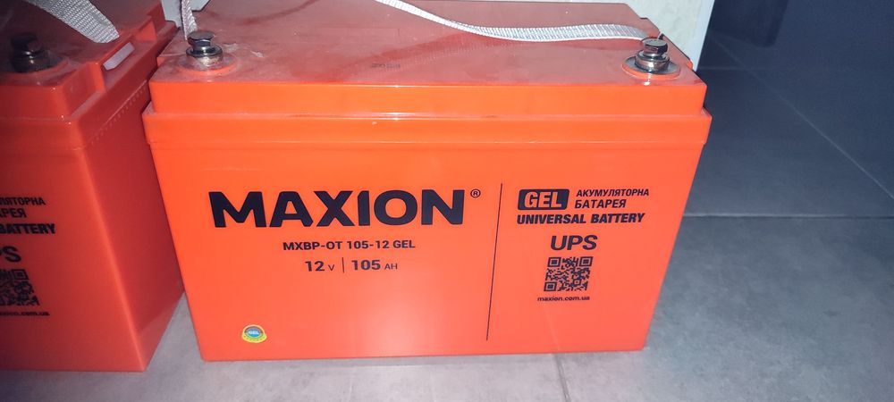 Акумулятори Maxion гелеві 105 А/год 2024 рв