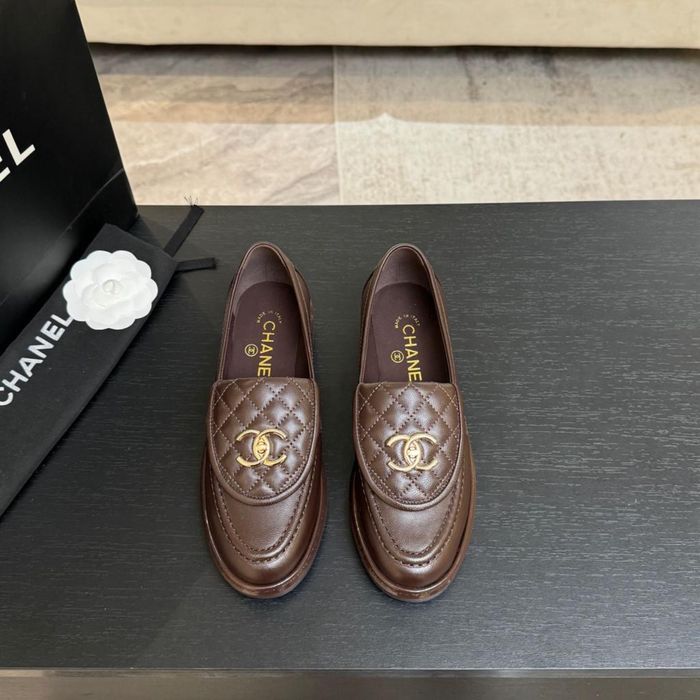 Mokasyny Chanel Brown Leather