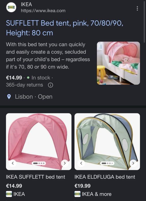 Dossel rosa ikea NOVO