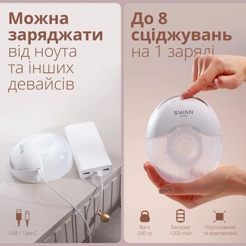 Продам електричний молоковідсмоктувач SWAN baby