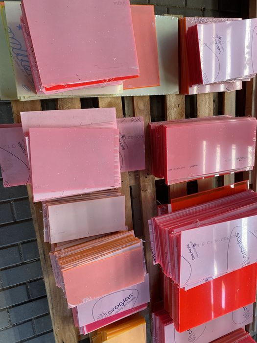 Podstawki plexi fluorescencyjna