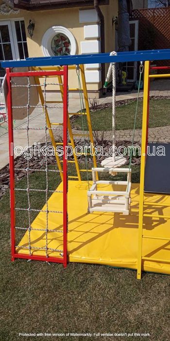 Площадка, Детский спортивный комплекс для двора и дома, качели, горка