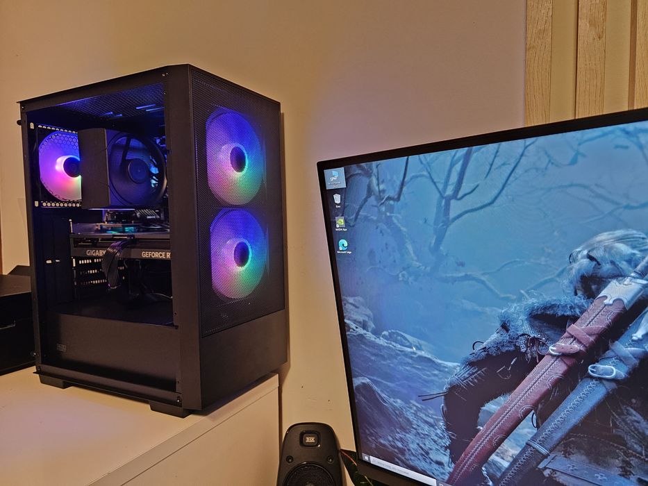 Komputer gamingowy ,Ryzen 5 5600,rtx 4060ti,32gb ddr4,1tb ssd m2,600w