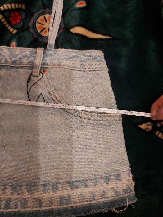 Zara krotki top S jeans