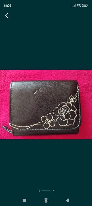 Вместительное удобное портмоне кошелек Англия