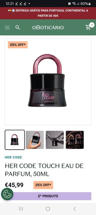 NOVO HER CODE Touch Eau de Parfum, 50ml