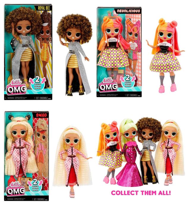 ОРИГИНАЛ Кукла Лол ОМГ Неонлишес Королева Пчелка Сваг LOL Surprise OMG