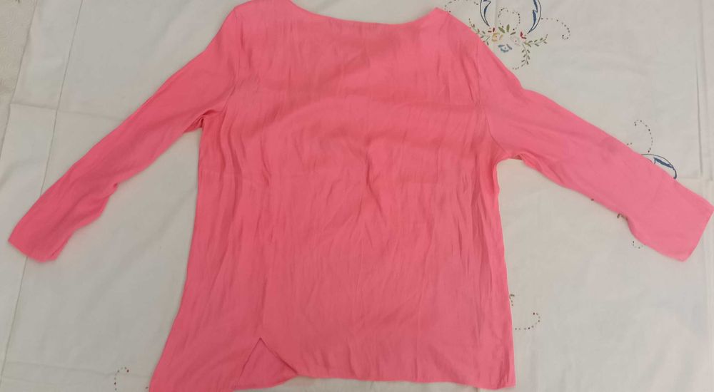 Blusa Rosa Zara Basic T38 (L) | Blouse Rose Zara L