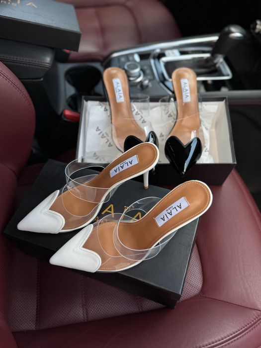 Туфли алая alaia туфли на каблуке сердечки праздничные лодочки шпильки