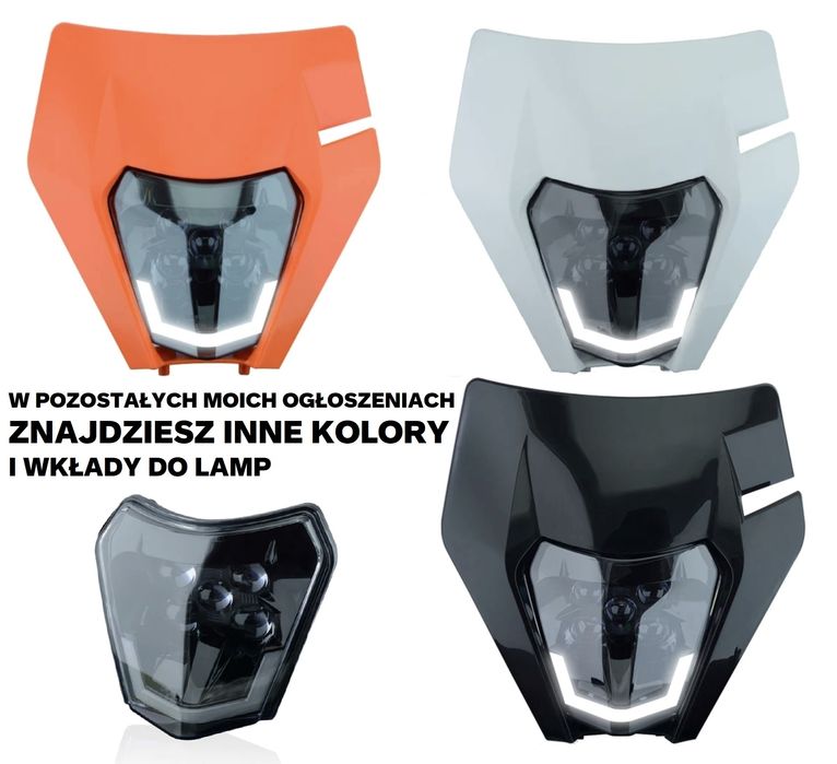 Lampa Led enduro offrod czarna asix kayo