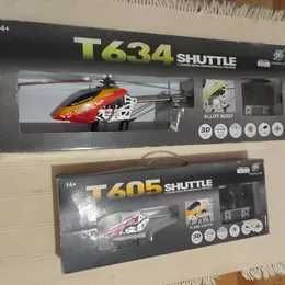 Helicopteros com comandos mjx T605 e T634
