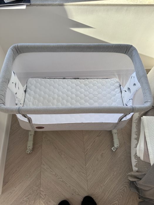 Lionelo - Łóżeczko dziecięce 3w1 AURORA szare