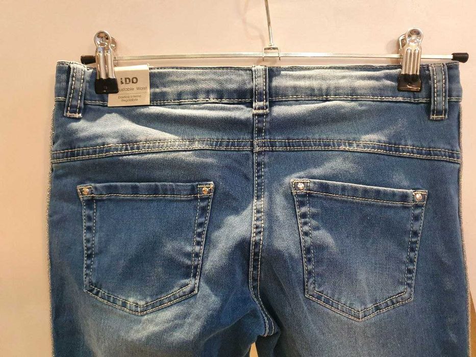 Джинсы IDO 152 slim fit 38 новые, голубые Идо слим фит