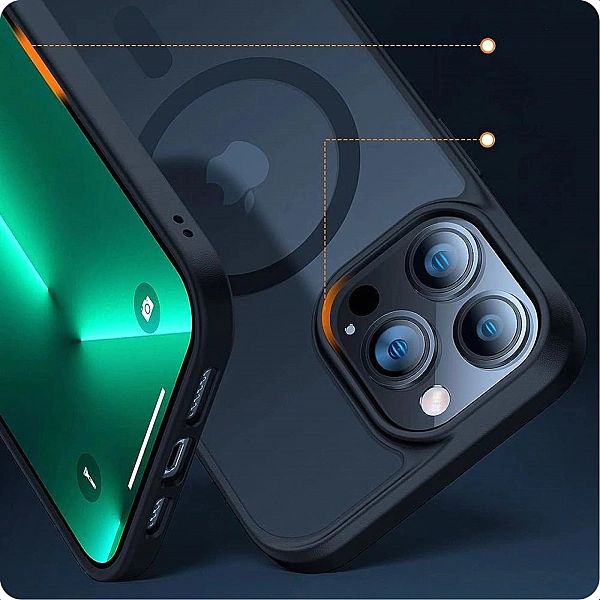 Etui Tech-Protect MagMat MagSafe na iPhone 15 - niebieski mat