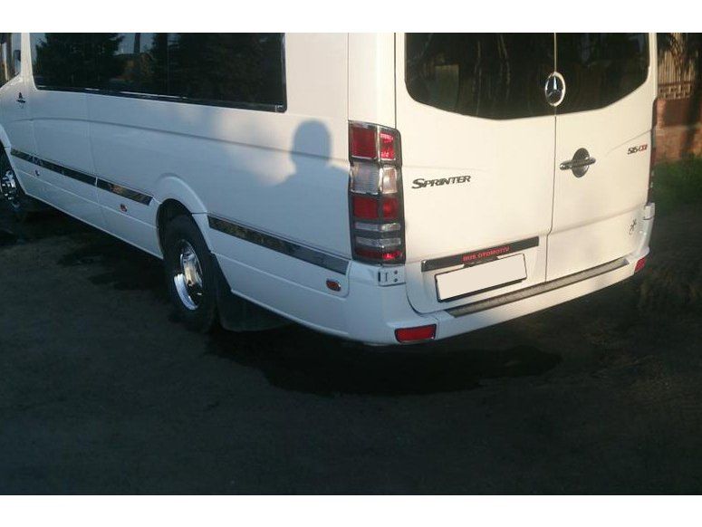 Mercedes Sprinter W906 2006-2018 Молдинги на двері нерж ExtraLong