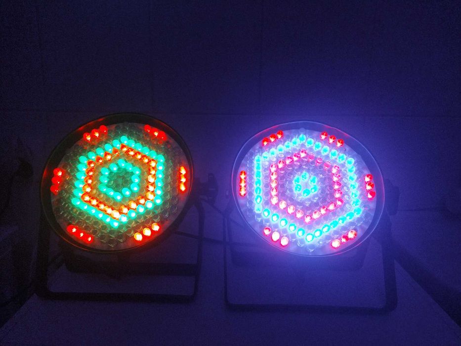 2x Flash-Butrym LED PAR 64 186x10mm RGBW F7000029