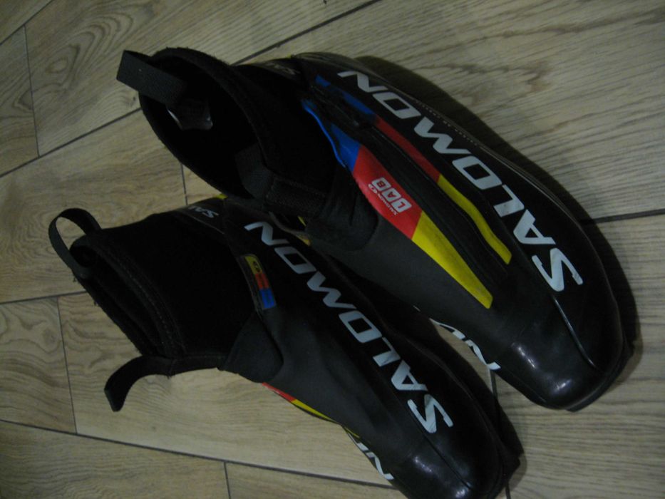 Ботинки лыжные Salomon carbon 3Dchassis SNS pilot.