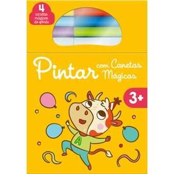 Pintar Com Canetas Mágicas: Pato/ Vaca/ Gato/ Elefante