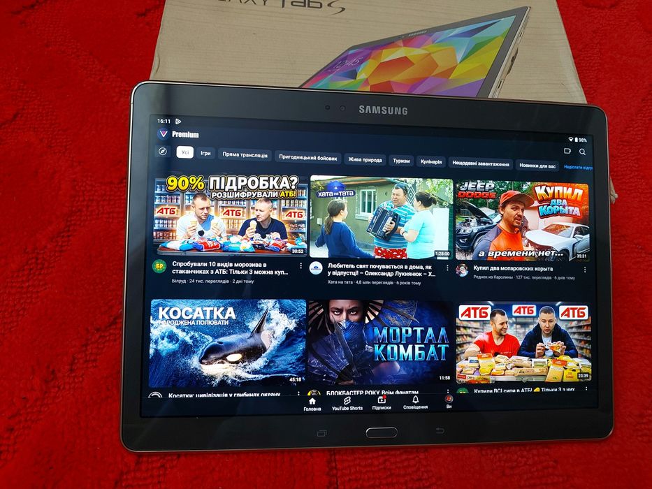 Samsung Galaxy Tab S 10.5 SM-T805 LTE SIM Amoled 3/16 Gb оригінал