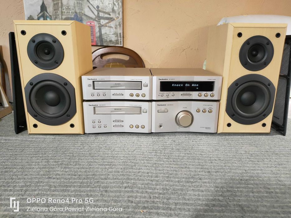 TECHNICS 100% Sprawny Mini Zestaw Audio Stereo Seria HD310 brak pilota