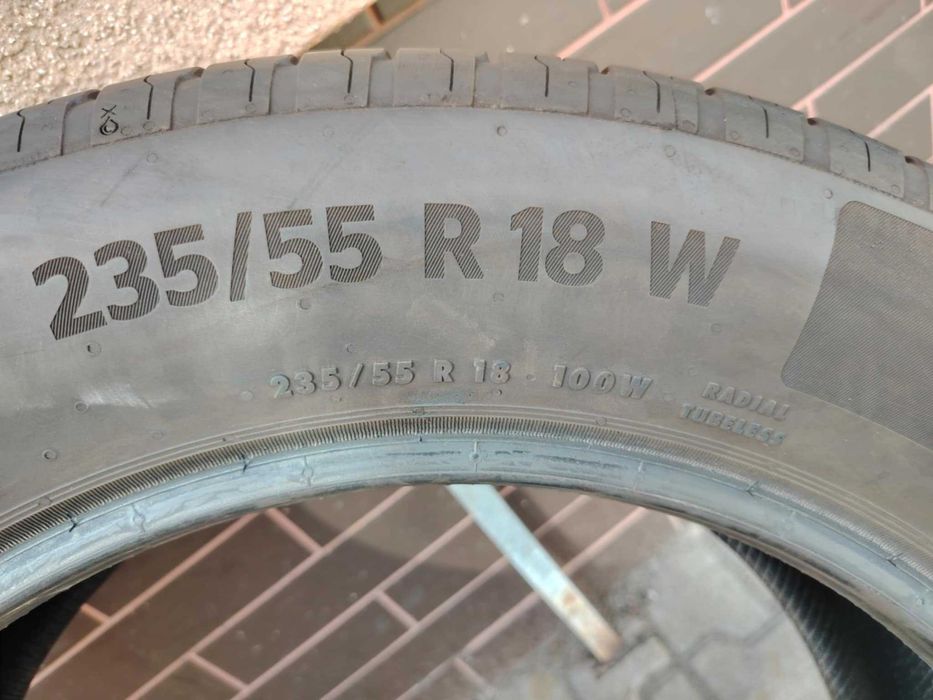 Letnie opony 235/55R18 W Continental 6 rok 2022 profil 6 mm