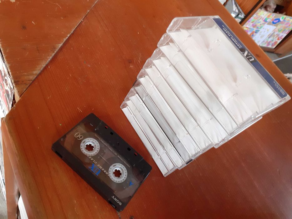 Caixa para cassetes de música