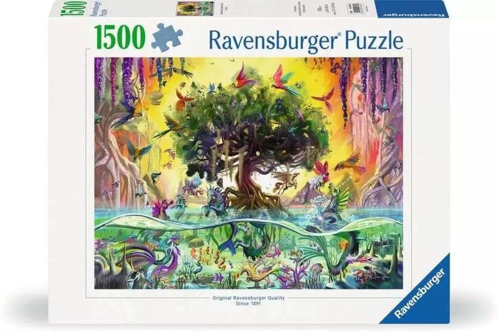 Puzzle 1500 Morskie Jednorożce pudełko,335x255 mm