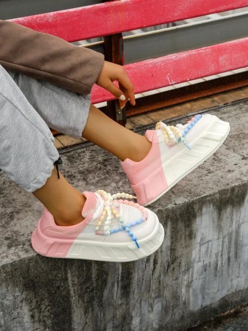3 KOLORY 36 37 38 Sneakersy 39 40 41 na platformie gruba podeszwa lato