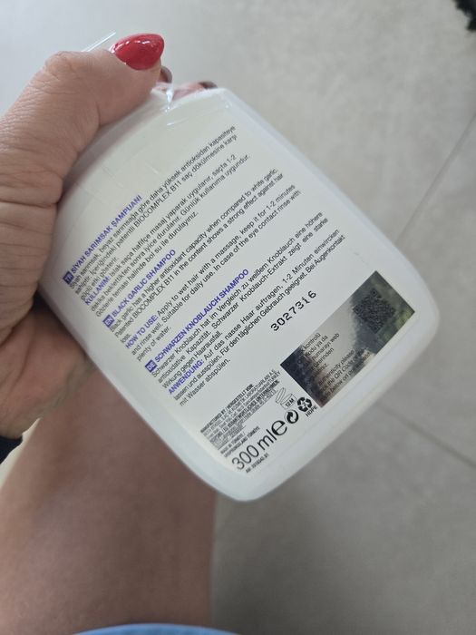 Szampon bioxin z czosnkiem