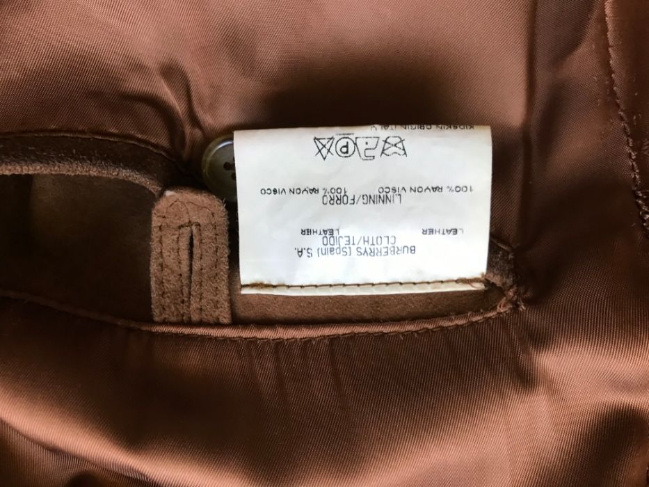Blazer / casaco de camurça BURBERRY (pele verdadeira)