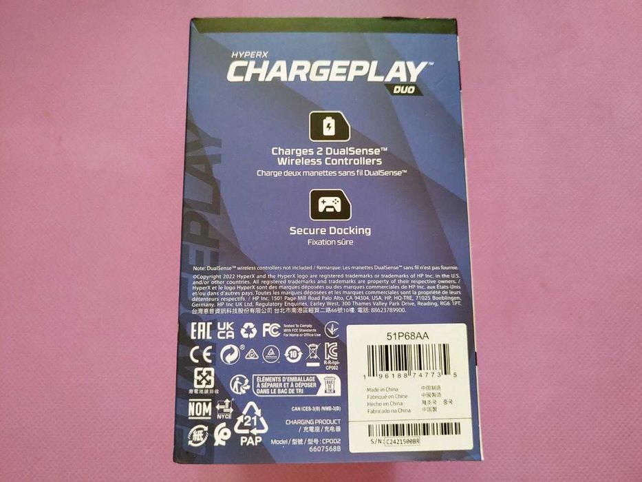Зарядний пристрій HyperX ChargePlay Duo White для геймпада PS5