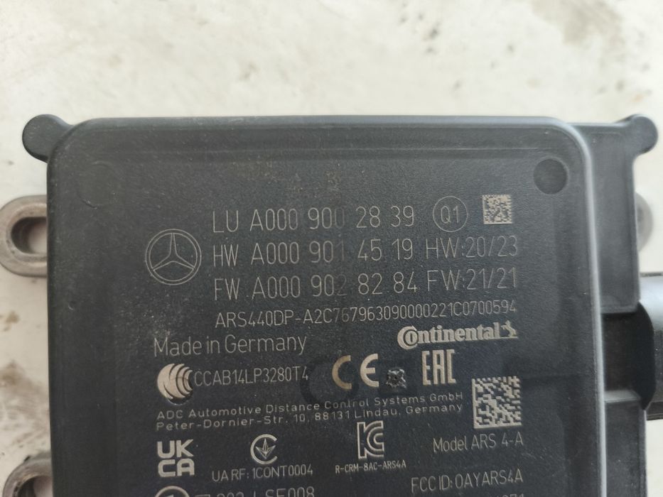 Centralina radar Mercedes A0009006314 - A0009002839