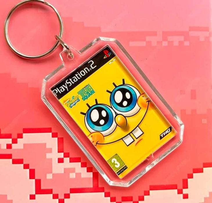 Brelok SpongeBob SquarePants - mini okładka gry PS2