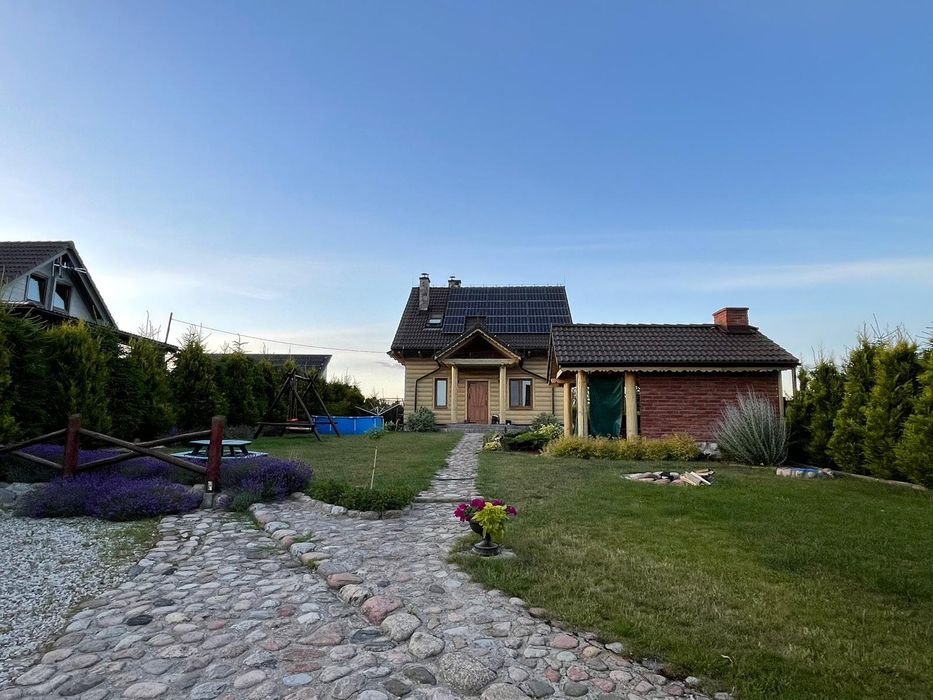 Mazury domek nad jeziorem jacuzzi ,sauna, 11 osób, Mikołajki